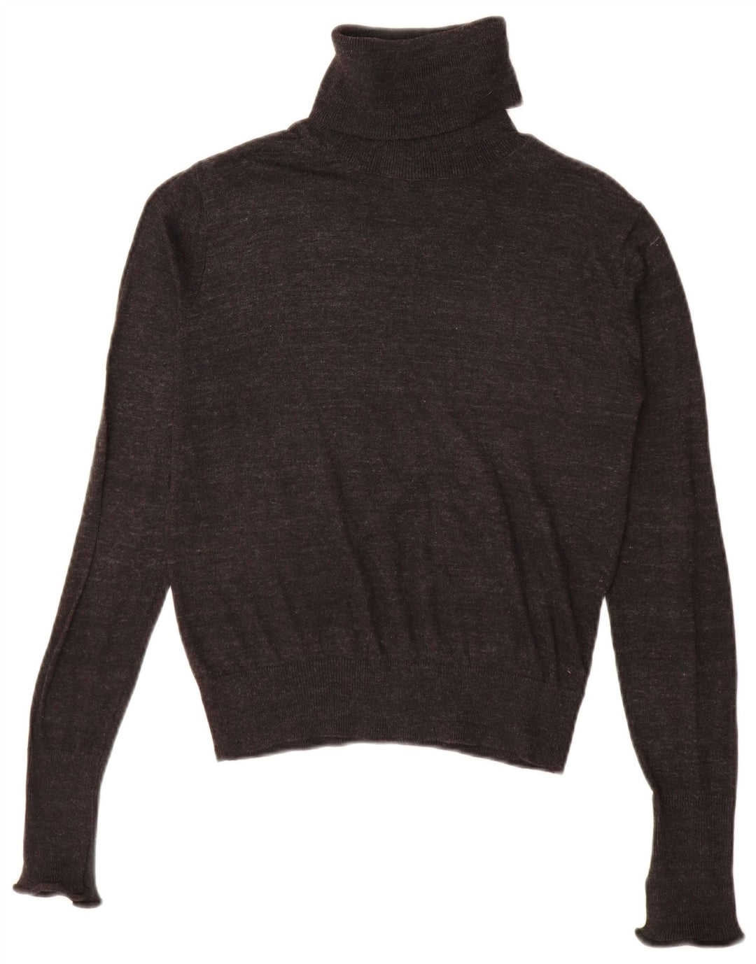 Zara Womens Roll Neck Jumper Sweater UK 10 Small Grey