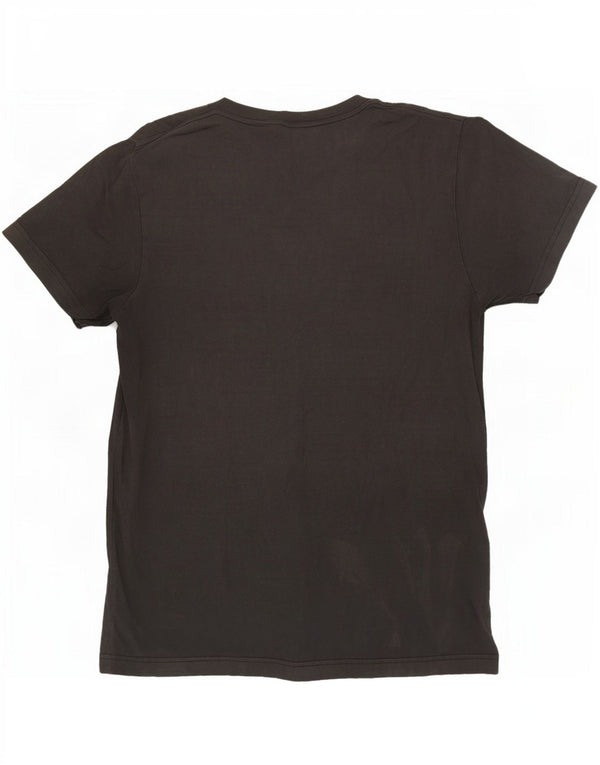 Adidas Mens Graphic T-Shirt Top Medium Black Cotton