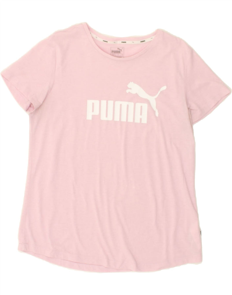 PUMA Womens Graphic T-Shirt Top UK 18 XL Pink Cotton | Vintage Puma | Thrift | Second-Hand Puma | Used Clothing | Messina Hembry 