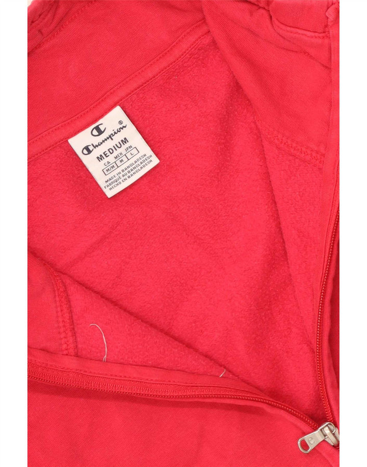 Champion Womens Graphic Tracksuit Top Jacket UK 14 Medium Pink