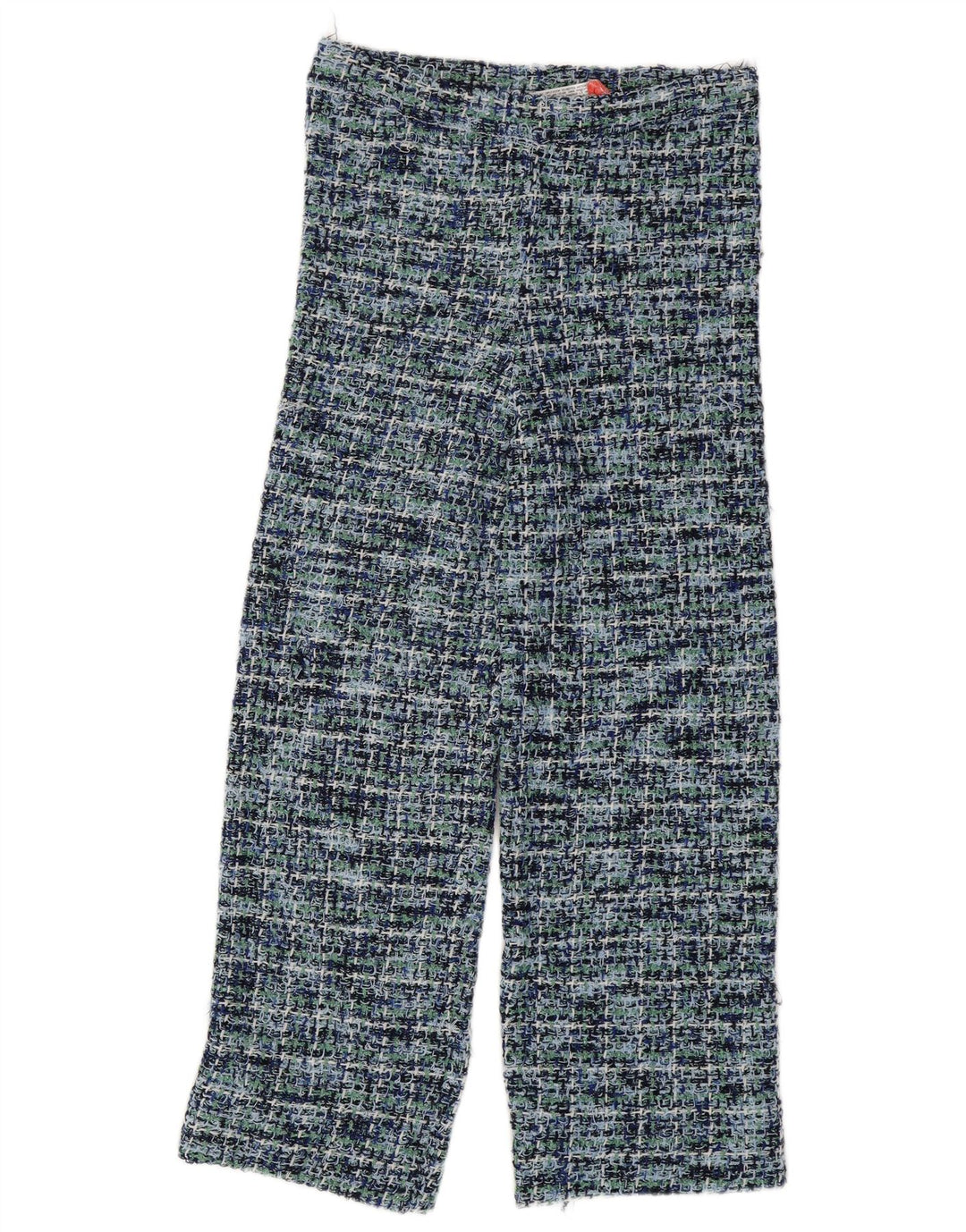 ZARA Womens Straight Casual Trousers Medium W30 L27 Multicoloured Check