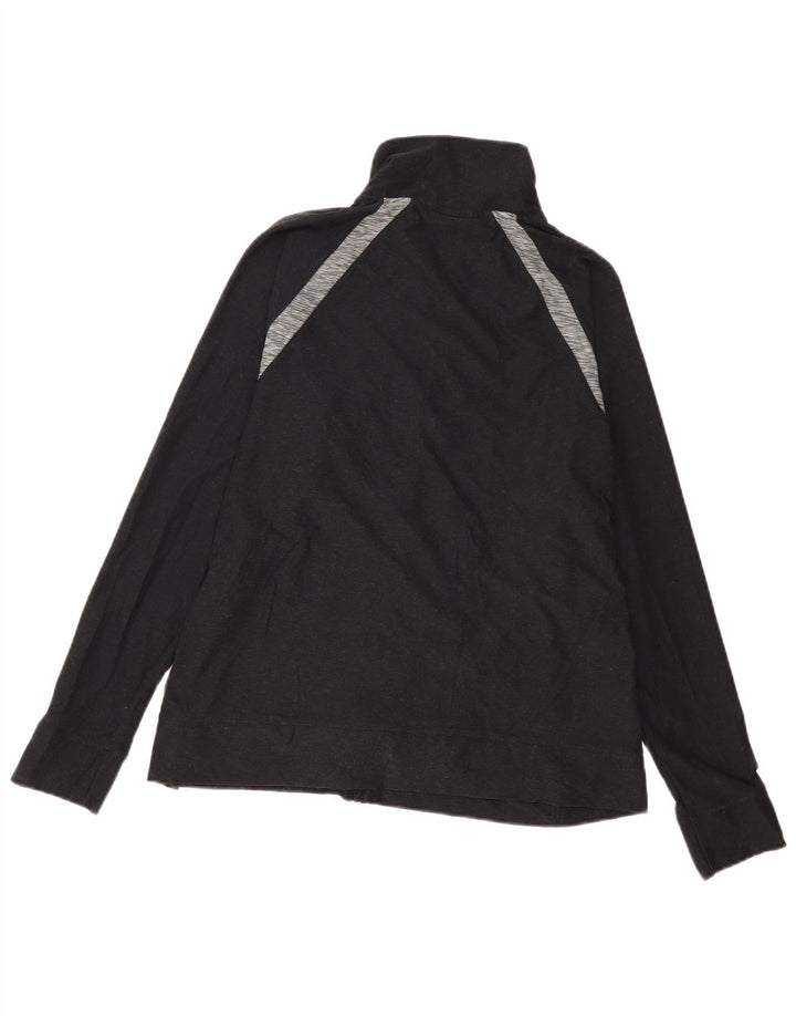 New Balance Womens Tracksuit Top Jacket UK 14 Medium Black Colourblock