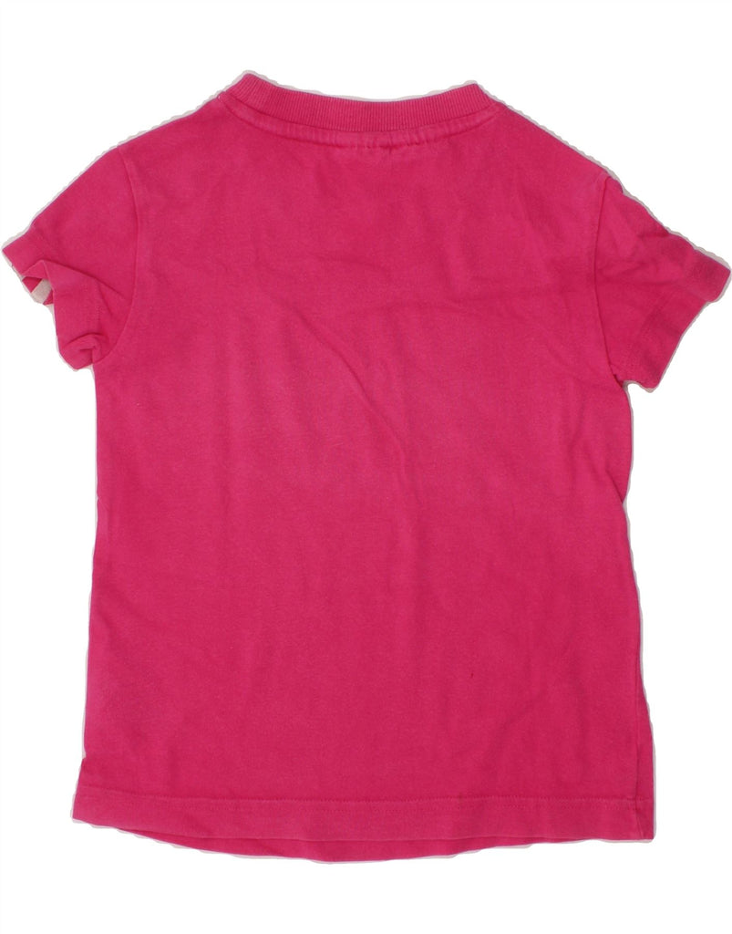 ADIDAS Girls T-Shirt Top 7-8 Years Pink Cotton Vintage Adidas and Second-Hand Adidas from Messina Hembry 