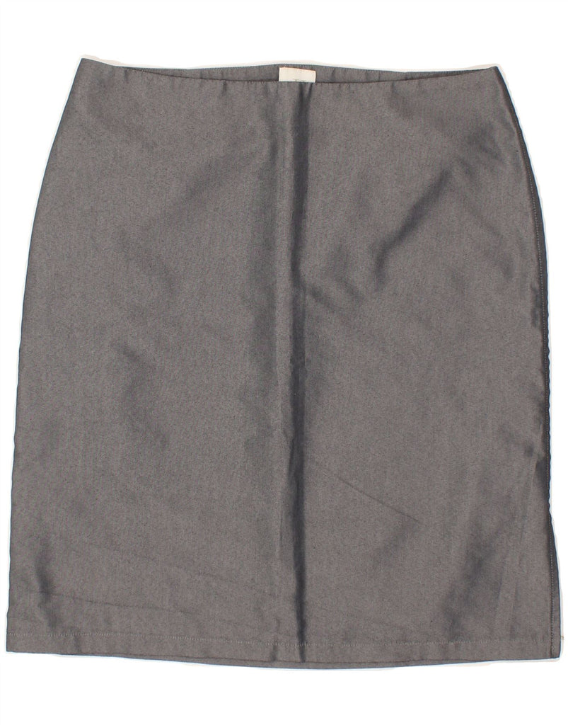 CALVIN KLEIN Womens Straight Skirt W30 Medium Grey Cotton | Vintage Calvin Klein | Thrift | Second-Hand Calvin Klein | Used Clothing | Messina Hembry 