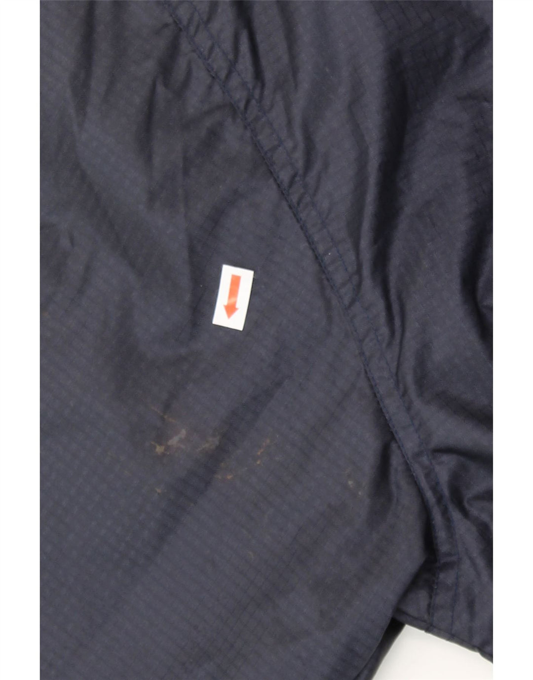 JERZEES Mens Hooded Rain Jacket UK 42 XL Navy Blue Nylon Vintage Jerzees and Second-Hand Jerzees from Messina Hembry 