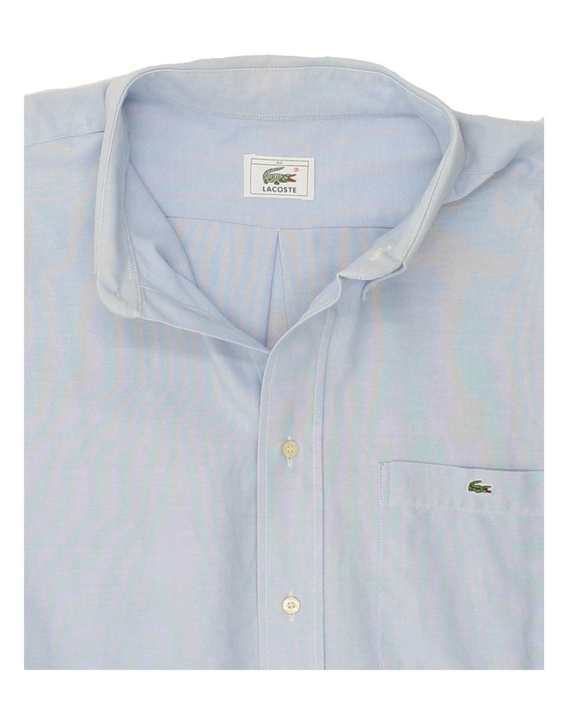 LACOSTE Mens Shirt Size 44 Large Blue Cotton | Vintage Lacoste | Thrift | Second-Hand Lacoste | Used Clothing | Messina Hembry 