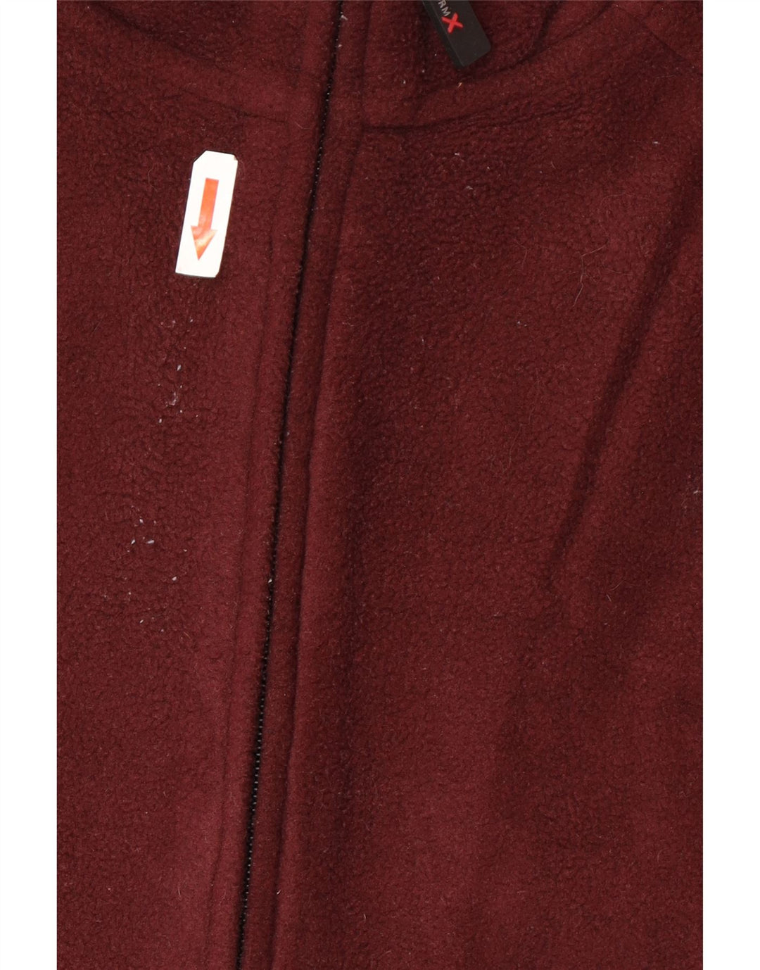 Izod Mens Fleece Jacket UK 42 XL Burgundy Colourblock Polyester