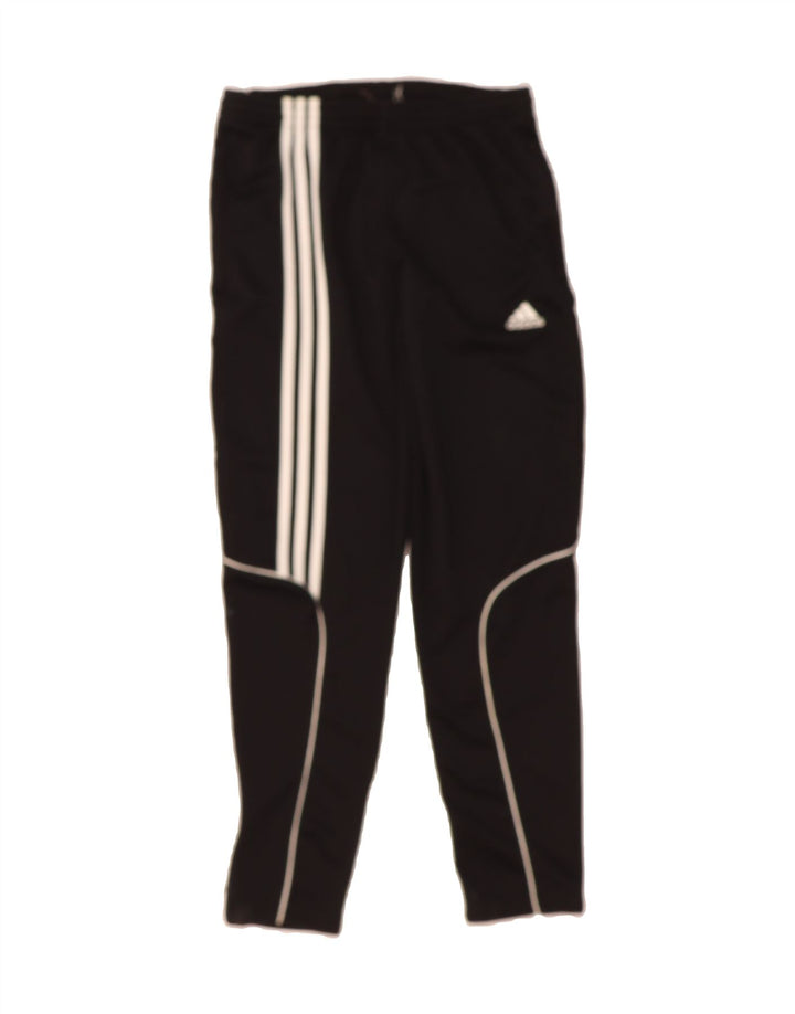 ADIDAS Boys Climalite Tracksuit Trousers 13-14 Years  Black Polyester Vintage Adidas and Second-Hand Adidas from Messina Hembry 