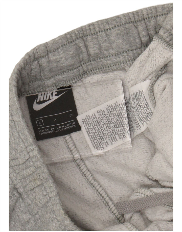 NIKE Mens Tracksuit Trousers Joggers Small  Grey Cotton