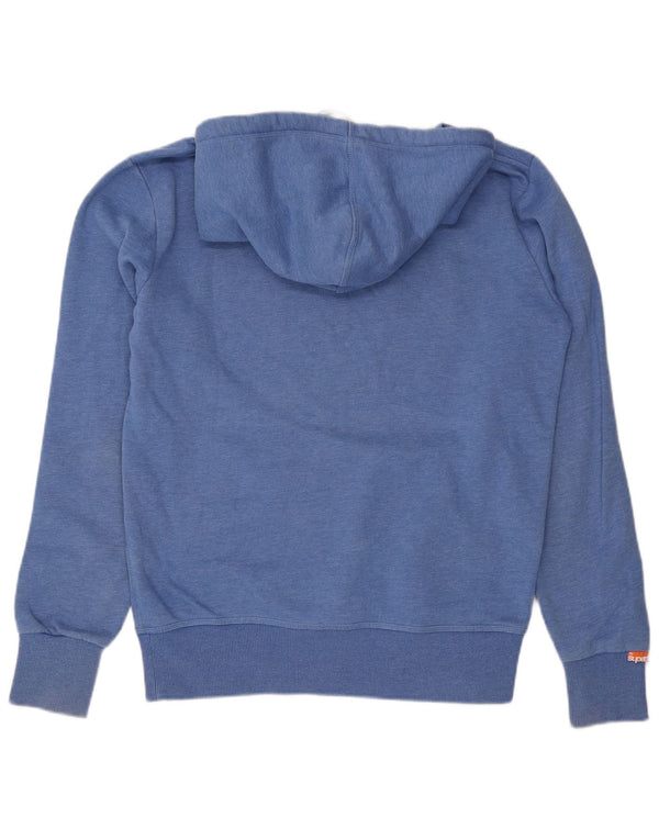 Superdry Mens Graphic Hoodie Jumper Large Blue Cotton