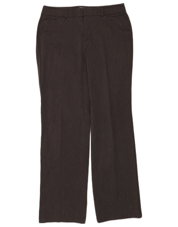 DOCKERS Womens Ideal Fit Straight Casual Trousers US 10 Large W32 L32 Grey