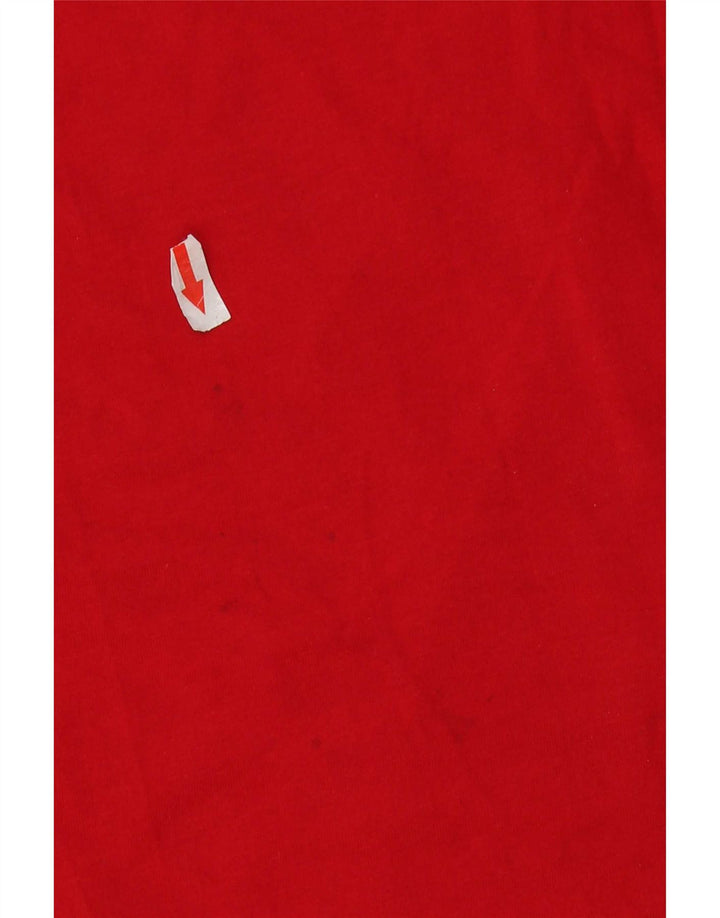 Hugo Boss Mens Graphic T-Shirt Top Large Red Cotton
