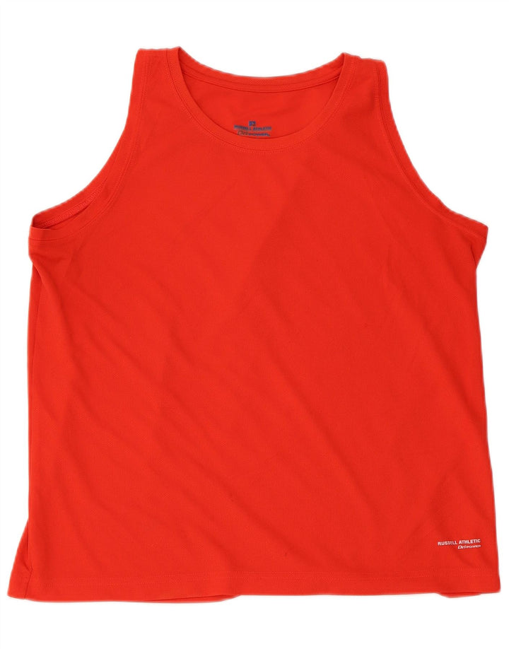 RUSSELL ATHLETIC Womens Dri-Power Vest Top UK 18 XL Red Polyester