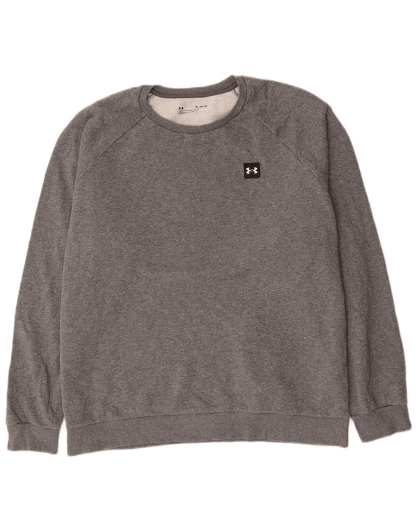 Under Armour Mens Sweatshirt Jumper XL Grey Flecked