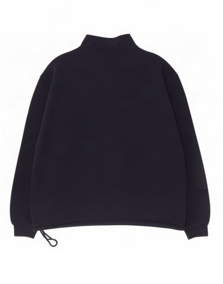 Champion Mens Zip Neck Sweatshirt Jumper Large Navy Blue