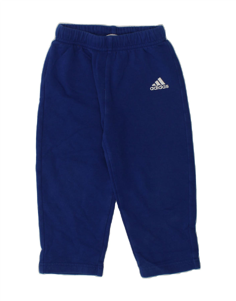 ADIDAS Baby Boys Tracksuit Trousers 18-24 Months Navy Blue Cotton | Vintage Adidas | Thrift | Second-Hand Adidas | Used Clothing | Messina Hembry 