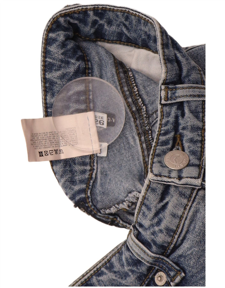 ARMANI Womens Bootcut Jeans W26 L28 Blue Cotton