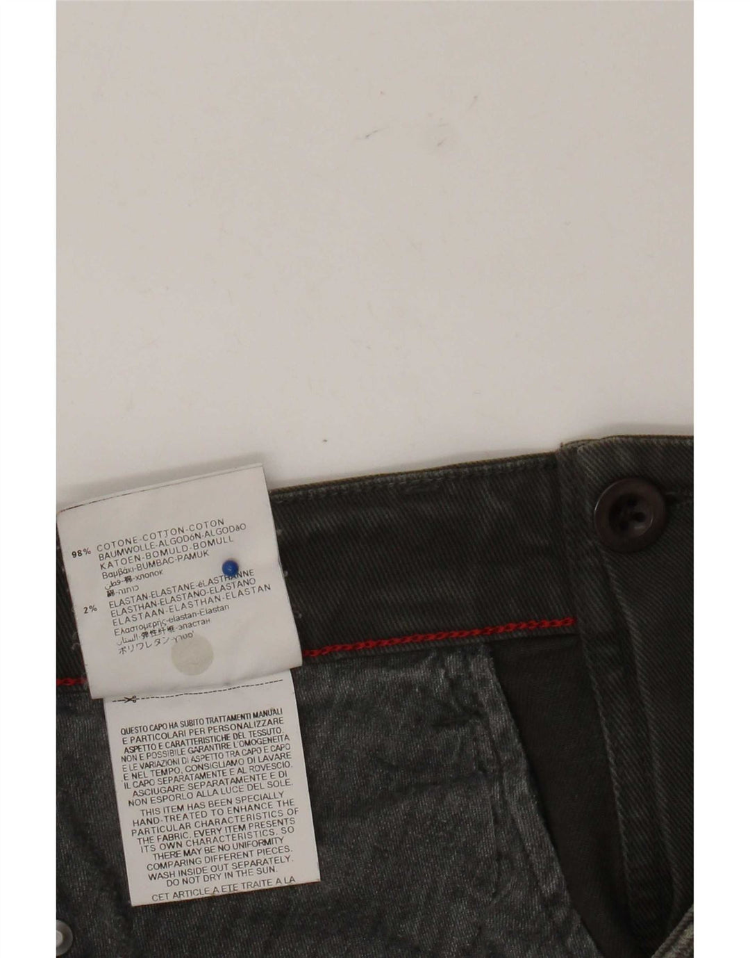 Replay Womens Mini Denim Skirt W27 Small Khaki Cotton