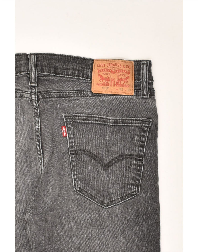 LEVI'S Mens 513 Slim Jeans W31 L27 Grey Cotton | Vintage Levi's | Thrift | Second-Hand Levi's | Used Clothing | Messina Hembry 