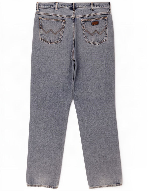 Wrangler Mens IDAHO Straight Jeans W38 L34 Blue Cotton