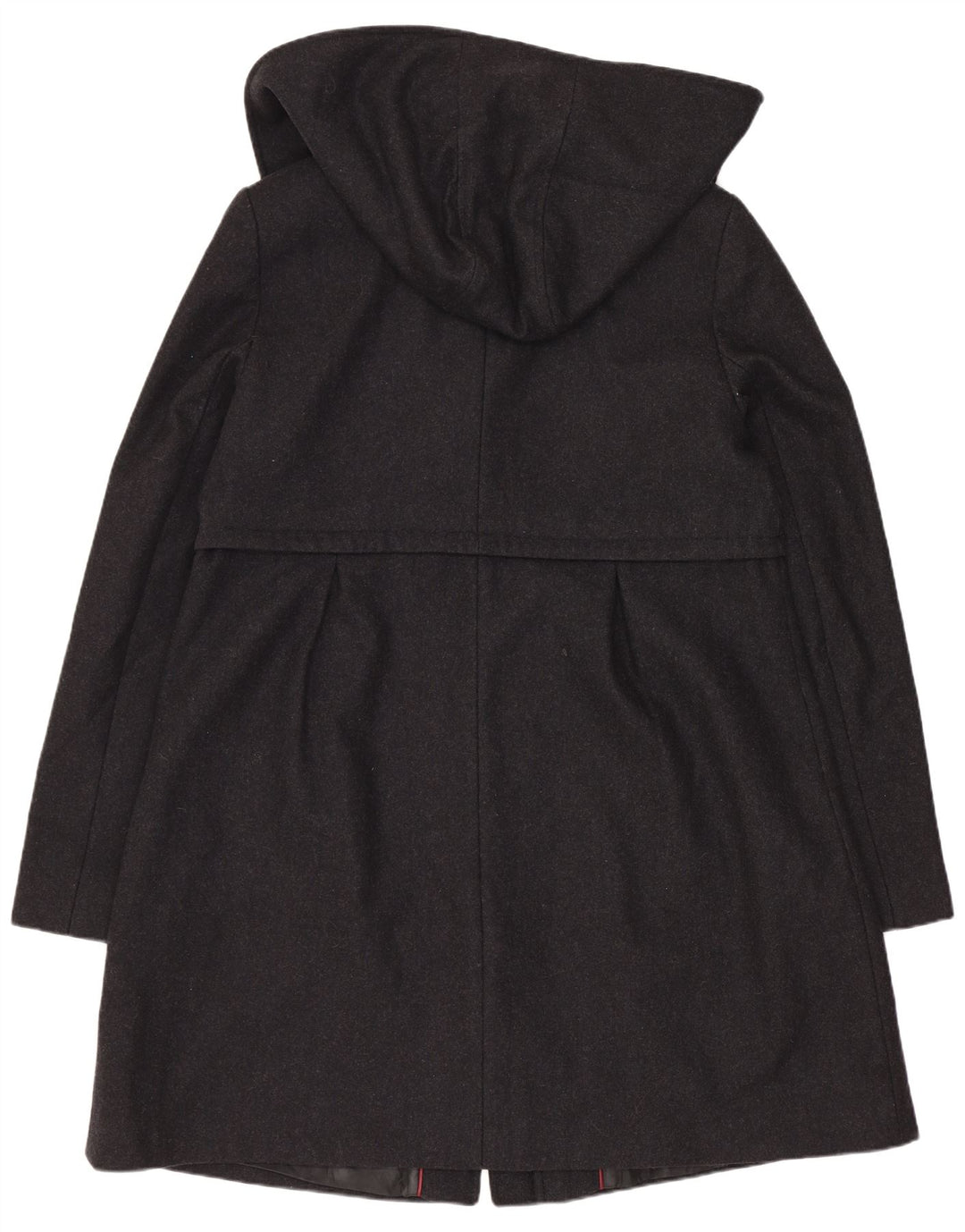 Dkny Womens Hooded Overcoat US 14 XL Grey Wool