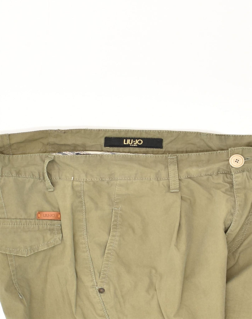 LIU JO Mens Cargo Shorts IT 50 Large W34  Beige Cotton | Vintage Liu Jo | Thrift | Second-Hand Liu Jo | Used Clothing | Messina Hembry 