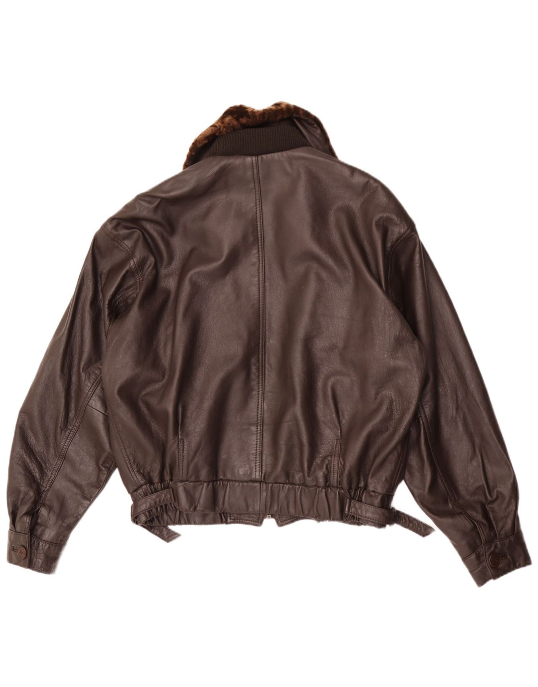 Cleiren Mens Leather Jacket IT 50 Large Brown Leather