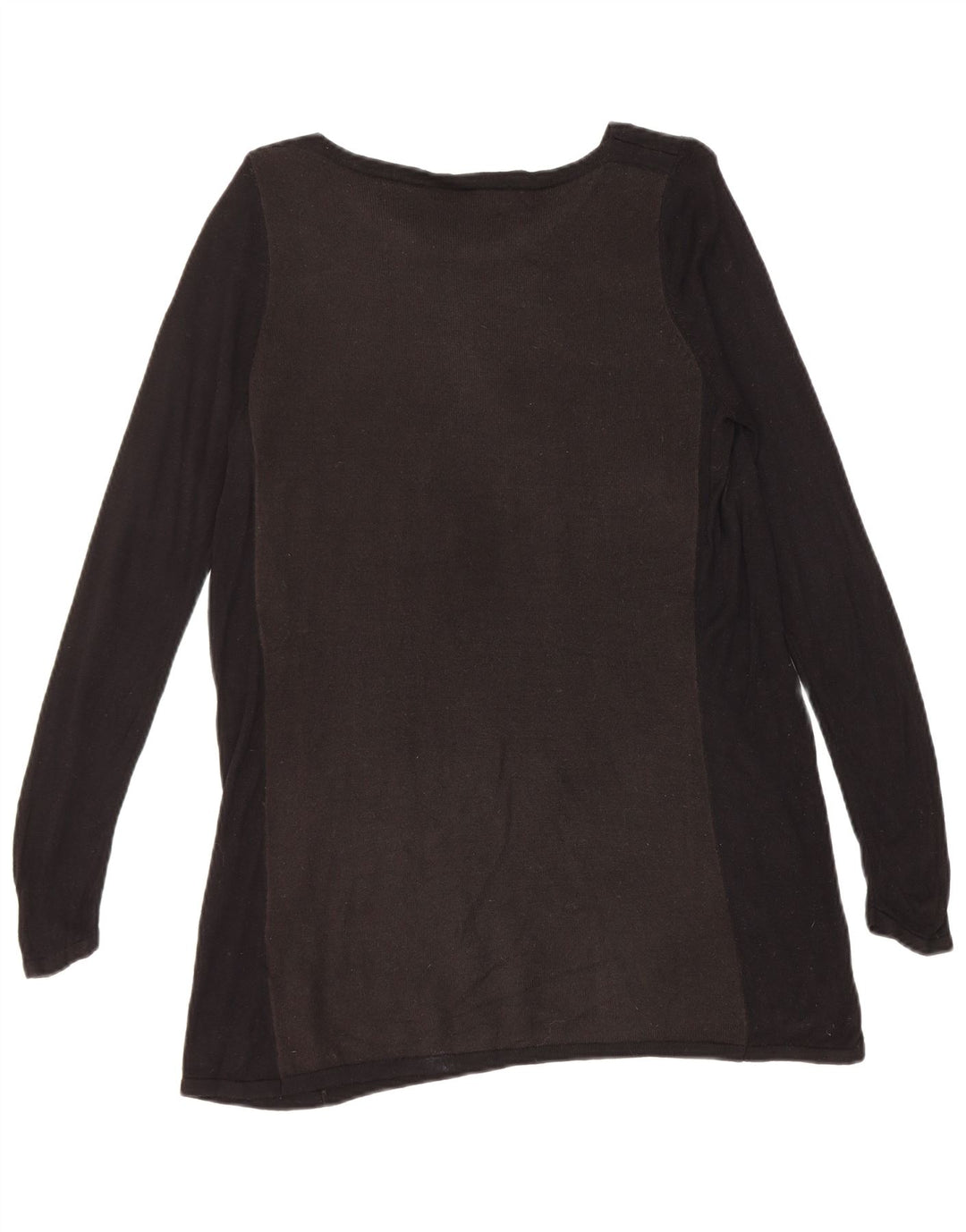 Marks & Spencer Womens Boat Neck Jumper Sweater UK 12 Medium Black