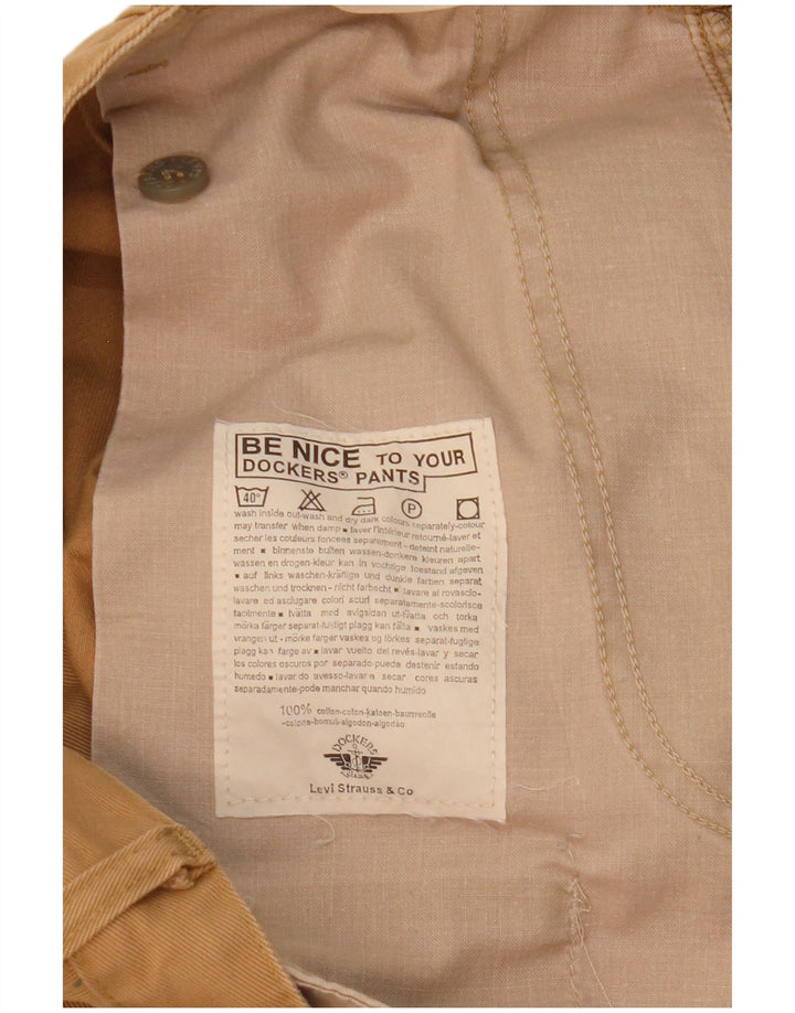 Dockers Mens Pegged Chino Trousers W32 L31 Brown