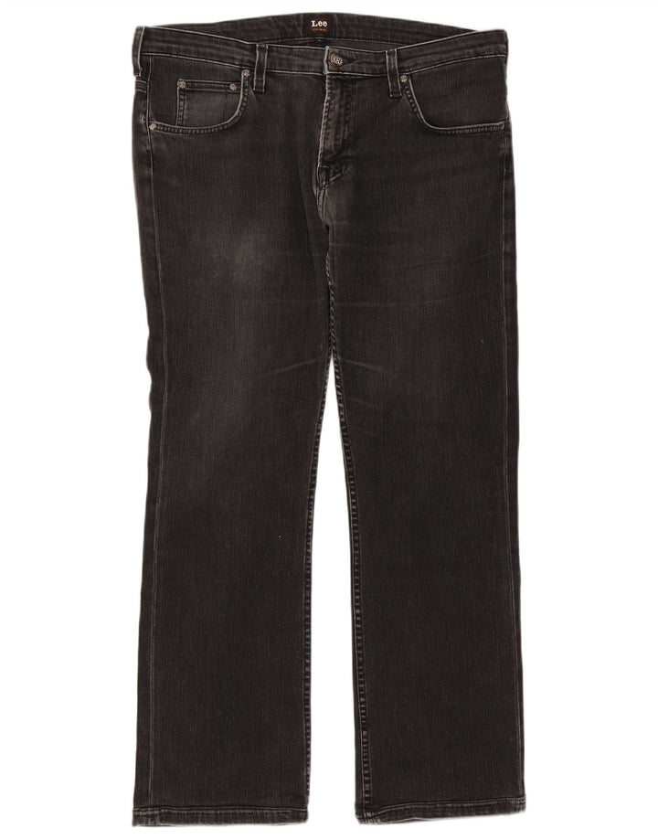 Lee Mens Knox Straight Jeans W36 L30 Black Cotton