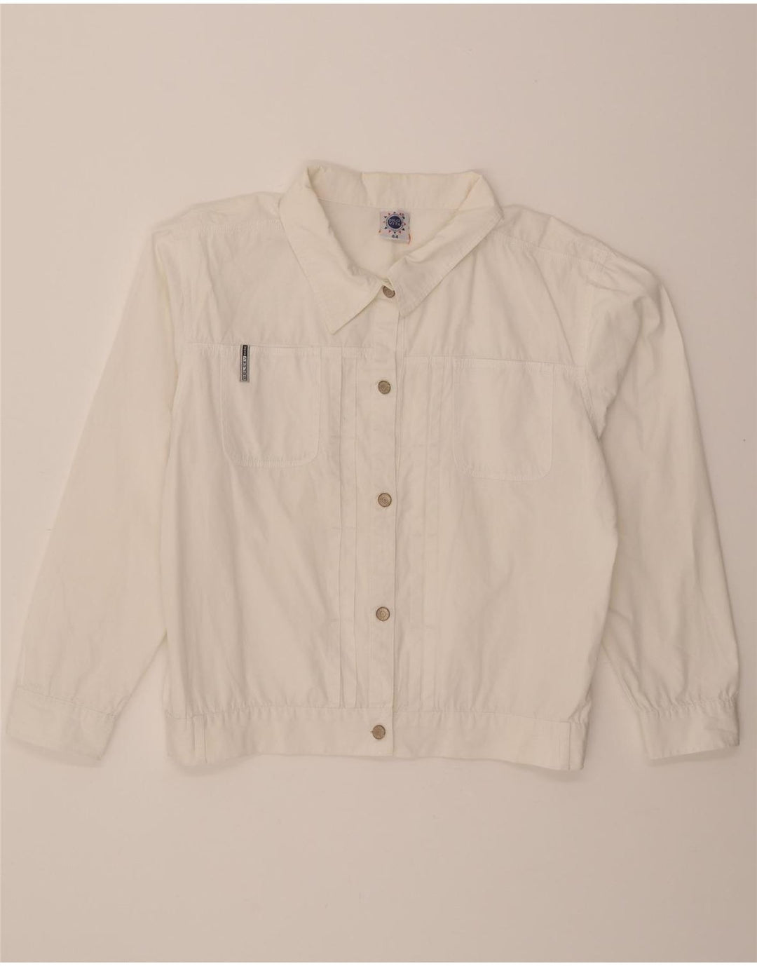 DOLCE VITA Womens Shirt IT 44 Medium White Cotton Vintage Dolce Vita and Second-Hand Dolce Vita from Messina Hembry 
