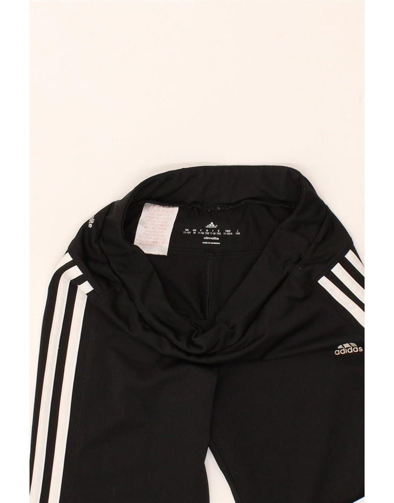 ADIDAS Girls Climalite Capri Tracksuit Trousers 11-12 Years Black | Vintage Adidas | Thrift | Second-Hand Adidas | Used Clothing | Messina Hembry 