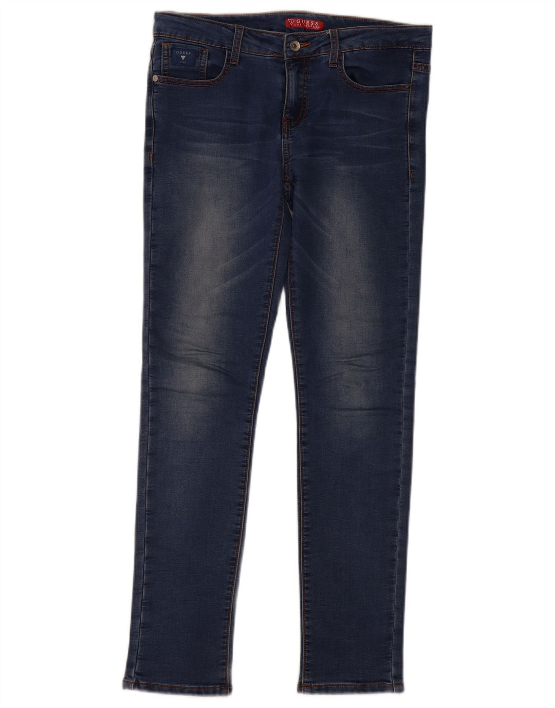 Guess Womens Slim Jeans UK 12 Medium W30 L28 Blue Cotton