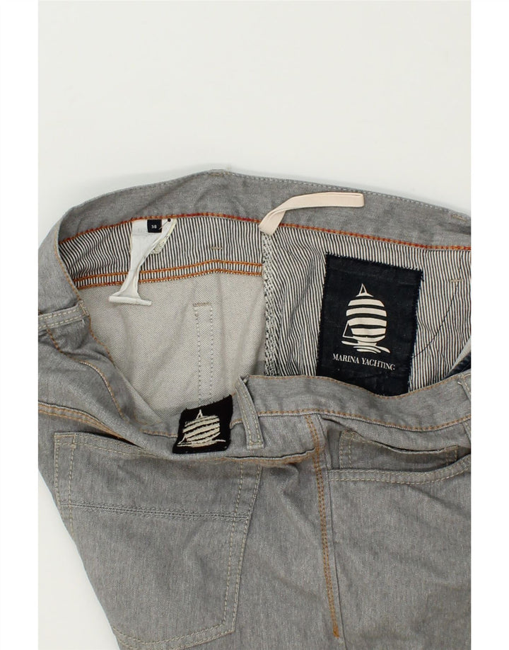 MARINA YACHTING Mens Straight Jeans W38 L33  Grey Vintage Marina Yachting and Second-Hand Marina Yachting from Messina Hembry 