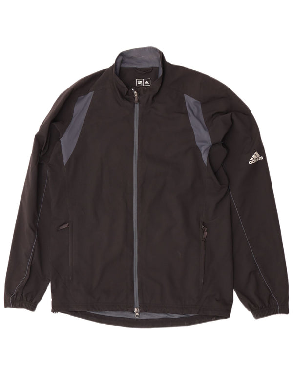 Adidas Mens Clima Proof Tracksuit Top Jacket Medium Black Colourblock