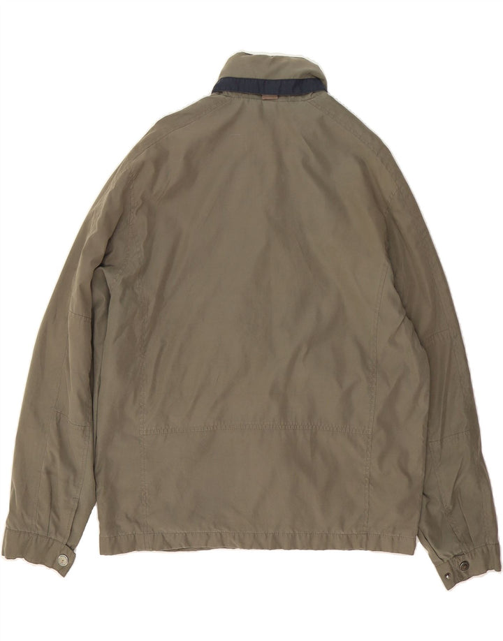 LONDON FOG Mens Bomber Jacket UK 38 Medium Khaki Polyester Vintage London Fog and Second-Hand London Fog from Messina Hembry 