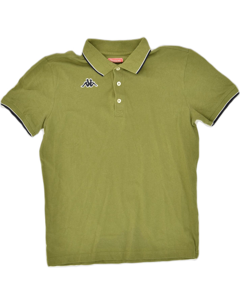 KAPPA Mens Polo Shirt Large Green Cotton | Vintage Kappa | Thrift | Second-Hand Kappa | Used Clothing | Messina Hembry 