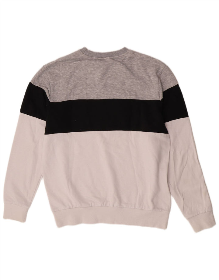Fila Mens Graphic Sweatshirt Jumper Medium Multicoloured Colourblock Cotton