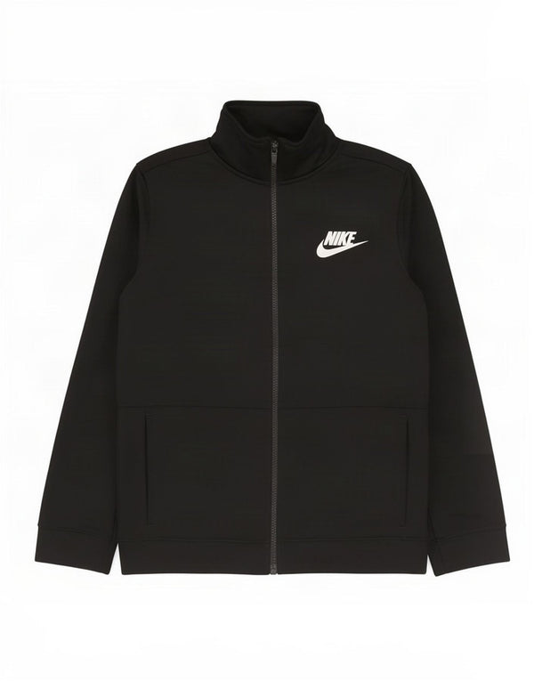 Nike Boys Tracksuit Top Jacket 12-13 Years Large Black
