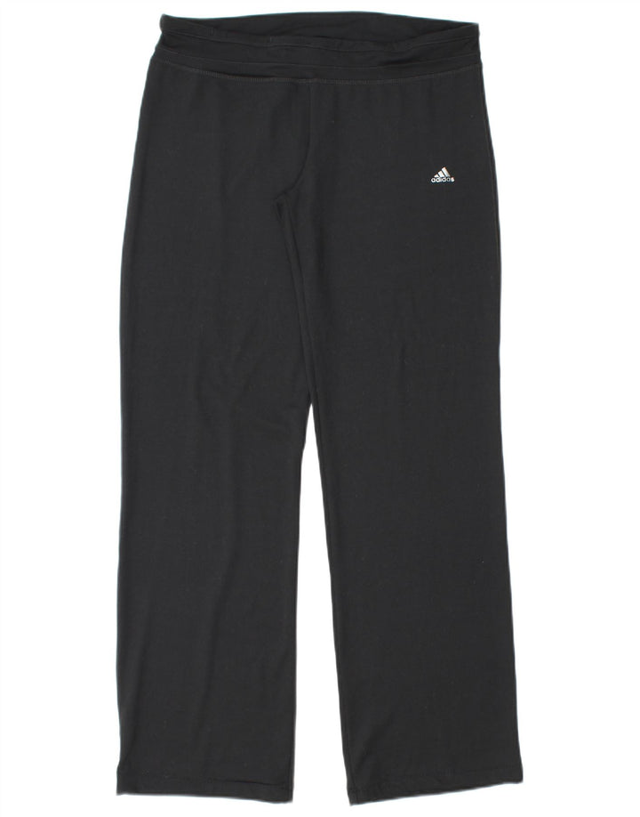 ADIDAS Womens Climalite Tracksuit Trousers UK 12/14 Medium  Black