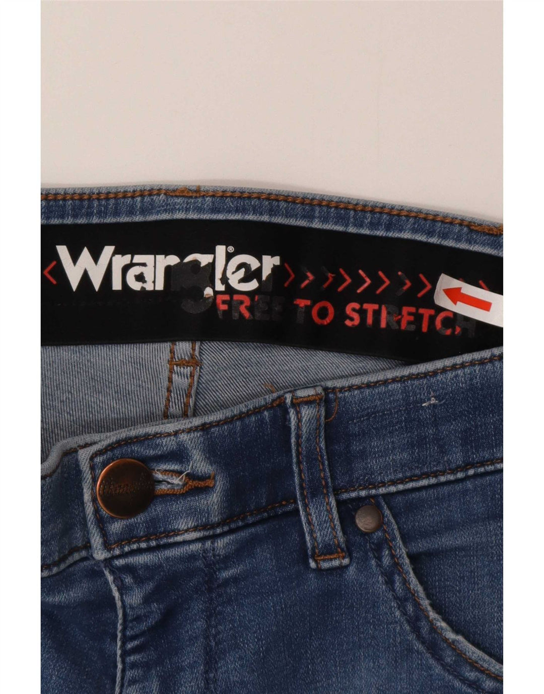 Wrangler Mens Larston Slim Jeans W30 L30 Blue Cotton
