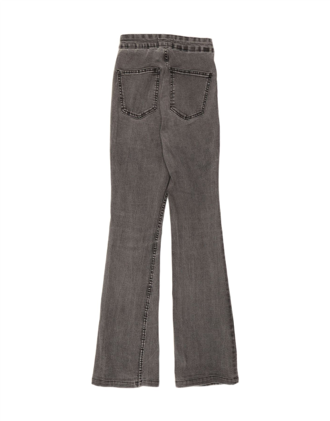 Zara Womens High Rise Flared Jeans EU 34 2XS W24 L31 Grey