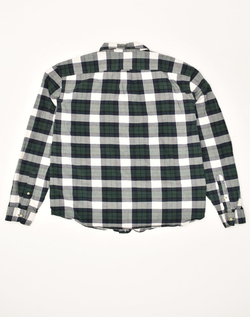 J. CREW Mens Slim Fit Shirt Large Grey Check Cotton | Vintage J. Crew | Thrift | Second-Hand J. Crew | Used Clothing | Messina Hembry 