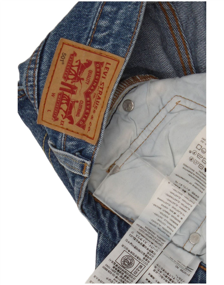 Levi's Mens 501 Straight Jeans W32 L30 Blue Cotton