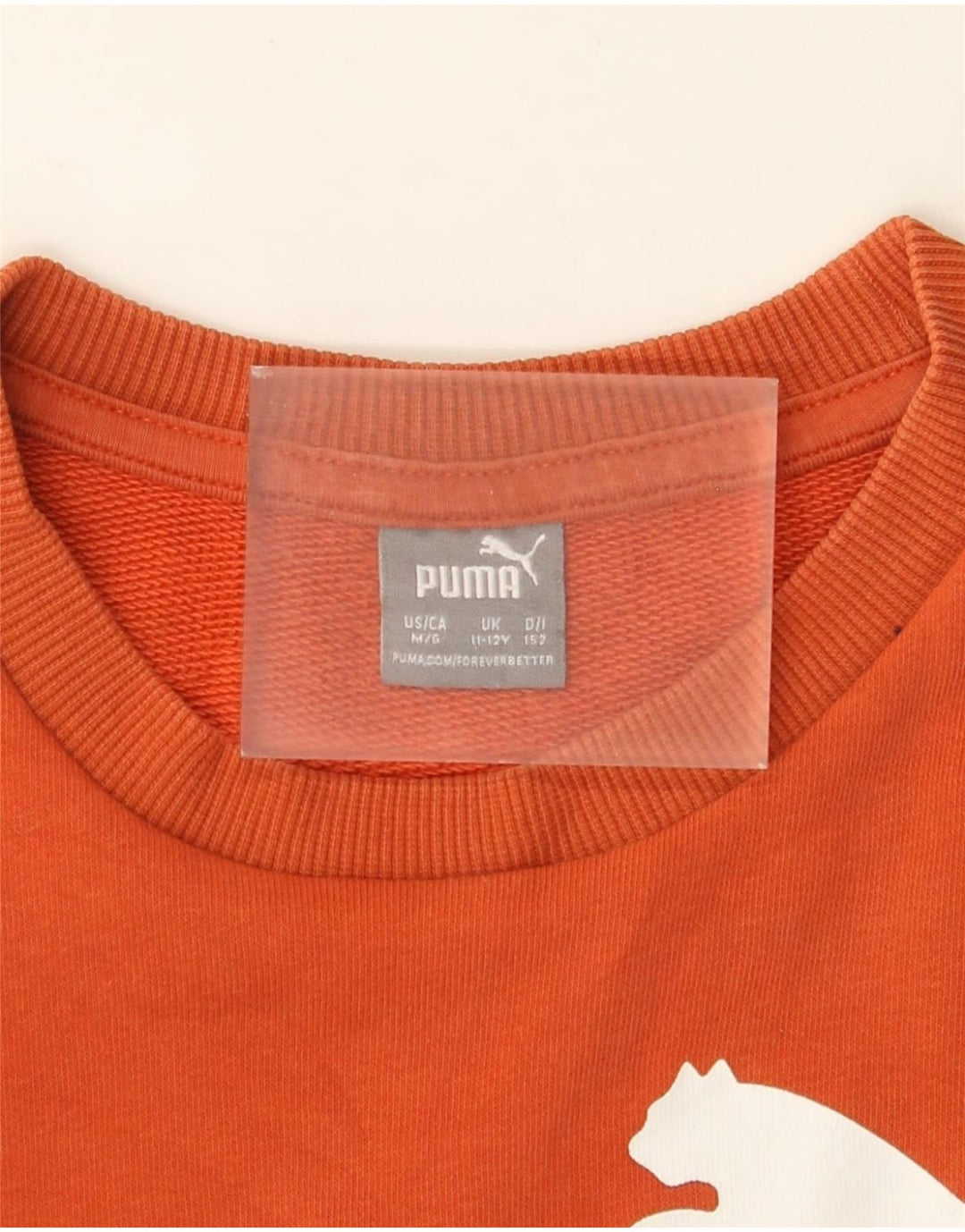 Puma Boys Graphic Sweatshirt Jumper 11-12 Years Orange