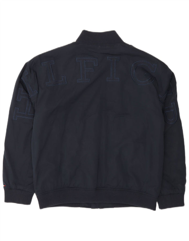 TOMMY HILFIGER Boys Bomber Jacket 13-14 Years Navy Blue Polyester