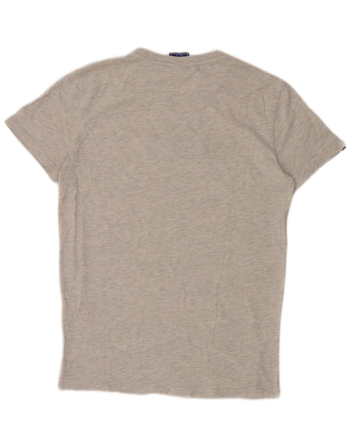 Superdry Mens Graphic T-Shirt Top Medium Grey Flecked Cotton