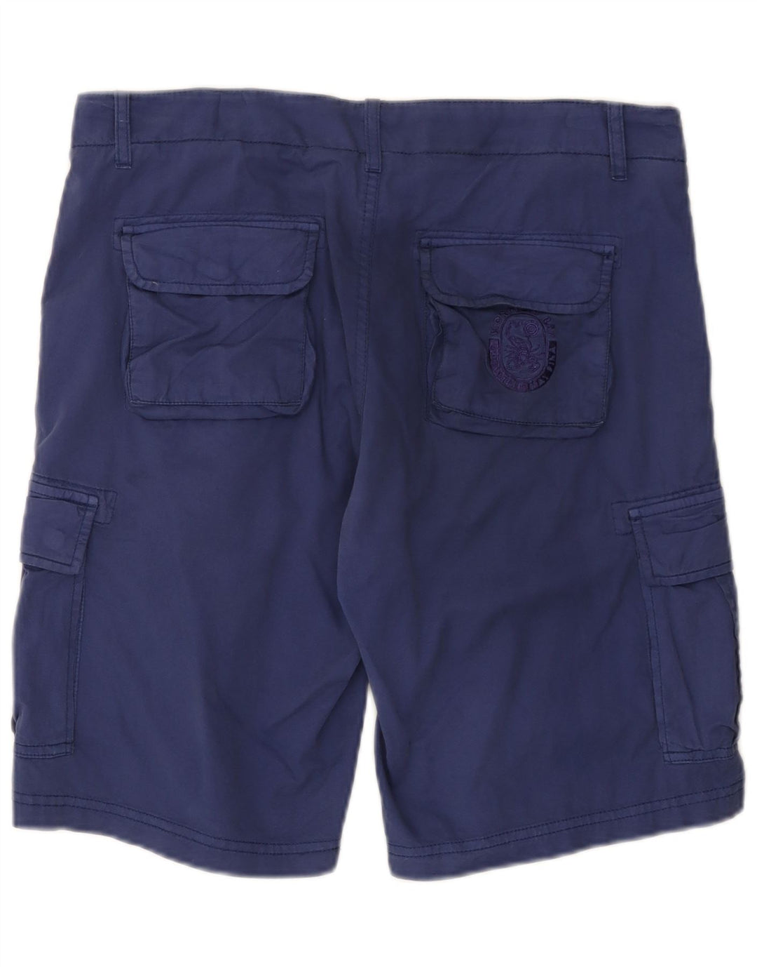 Scorpion Bay Mens Cargo Shorts W32 Medium Navy Blue Cotton