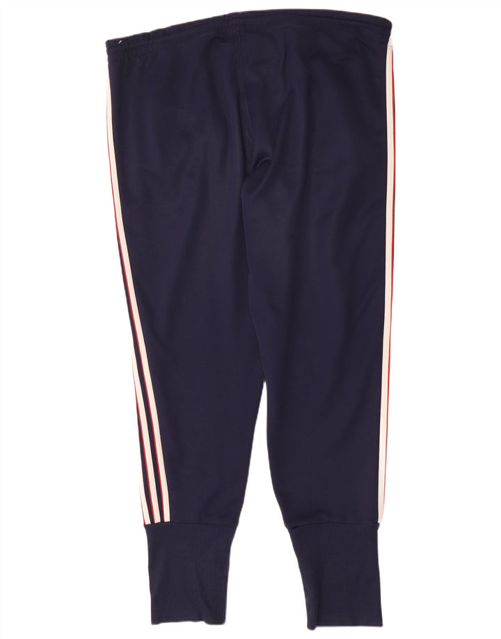 ADIDAS Mens Tracksuit Trousers Joggers UK 44/46 Large  Navy Blue Polyester