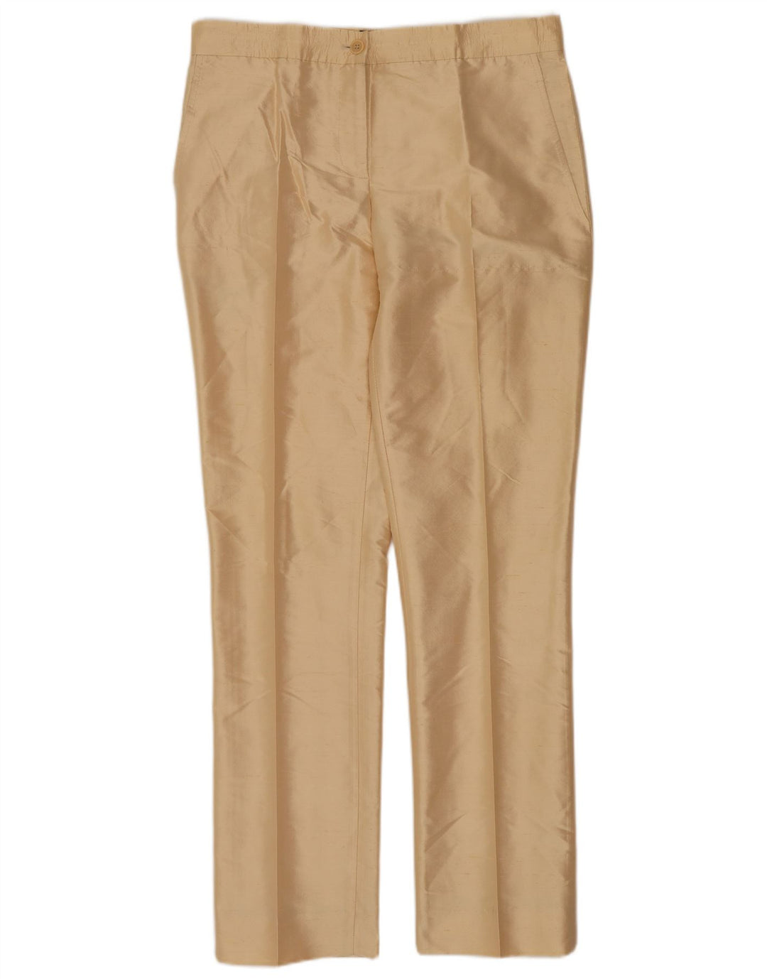 Aspesi Womens Slim Chino Trousers IT 42 Medium W30 L29 Beige Silk